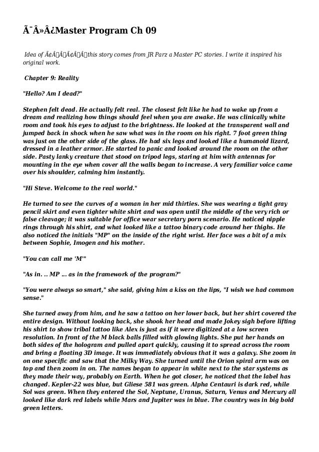 Master Program Ch 09