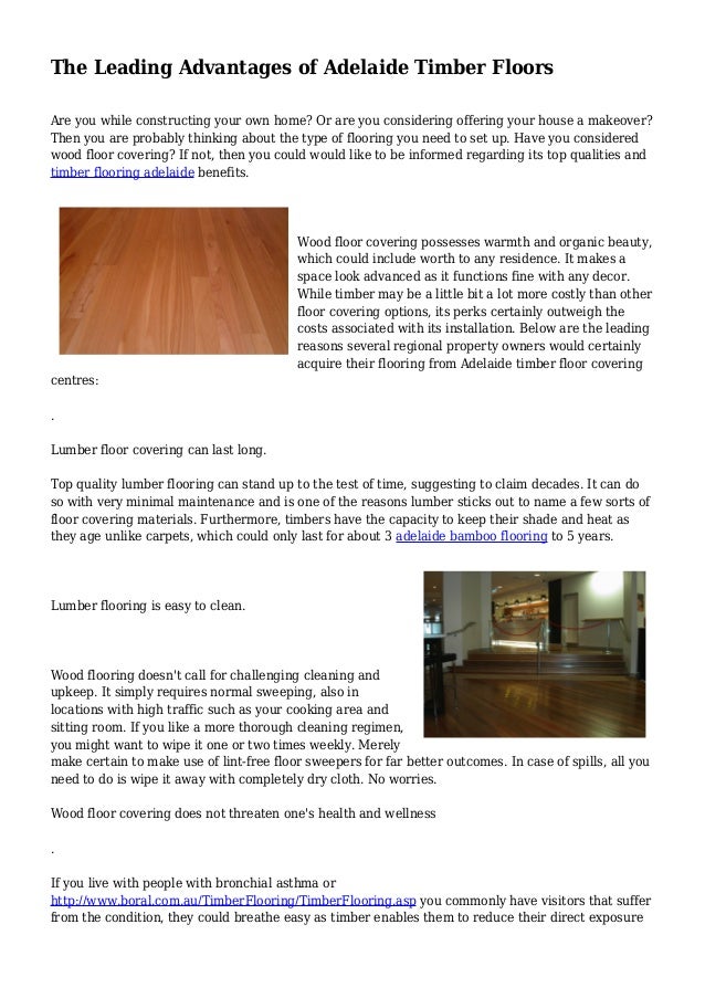 The Leading Advantages Of Adelaide Timber Floors