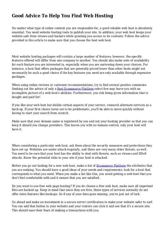 Good Advice To Help You Find Web Hosting Images, Photos, Reviews