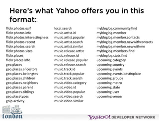 Open Hack London - Introduction to YQL