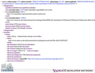 Open Hack London - Introduction to YQL