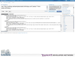 Open Hack London - Introduction to YQL