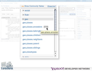 Open Hack London - Introduction to YQL