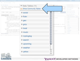 Open Hack London - Introduction to YQL