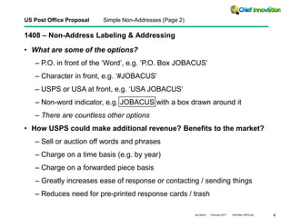 United States Post Office (USPS) - New Ideas for 21st Century | PDF