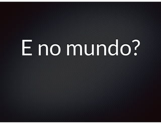 E no mundo? 
 