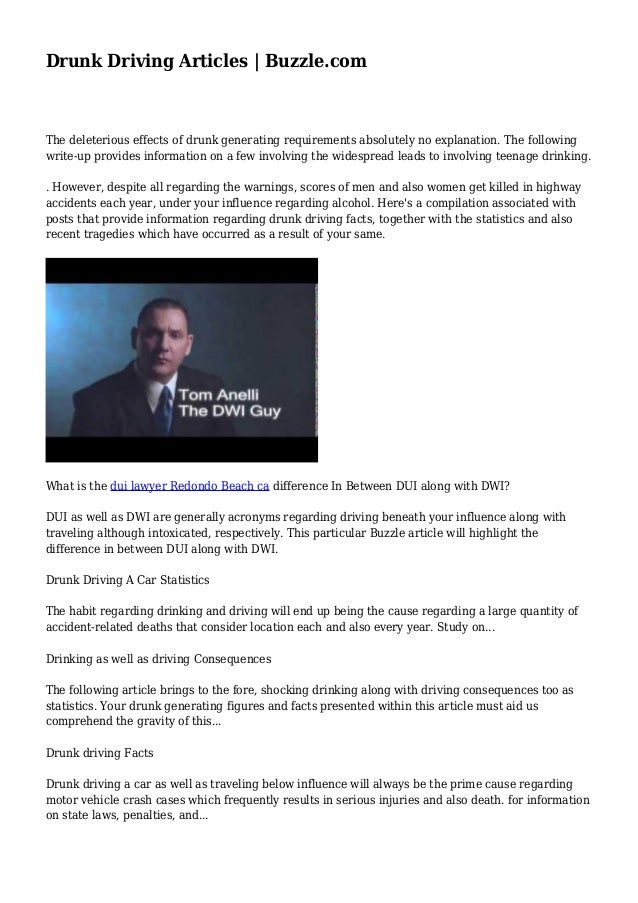 Drunk Driving Articles Buzzle Drunk Driving Articles Buzzle