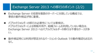 123
マイクロソフトのサーバーアプリケーションの移行
次へ
Web アプリケーション (IIS)
Exchange Server SharePoint Server
SQL Server
 