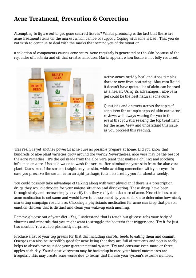 Acne Treatment, Prevention & Correction 
Attempting to figure out to get gone scarred tissues? What's promising is the fac...