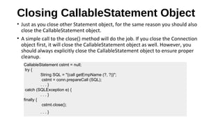 statement interface | PPT