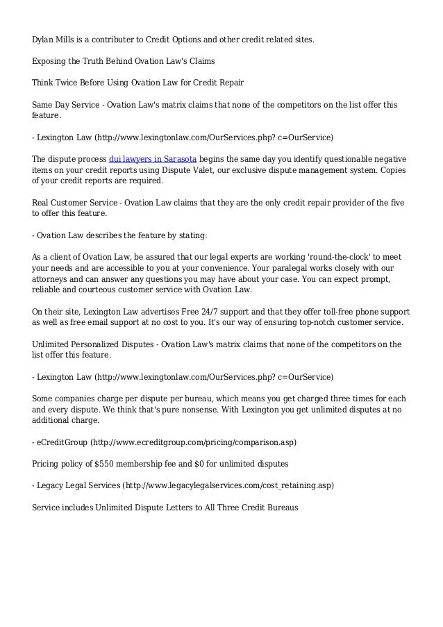 Lexington law credit repair customer service number