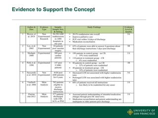 Evidence to Support the Concept
 