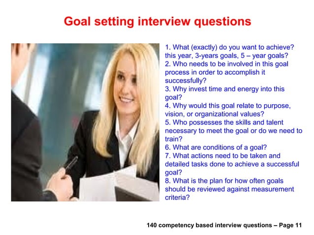 140 competency based interview questions | PPT