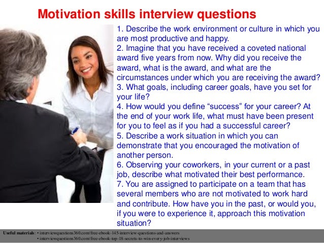 motivational interview questions