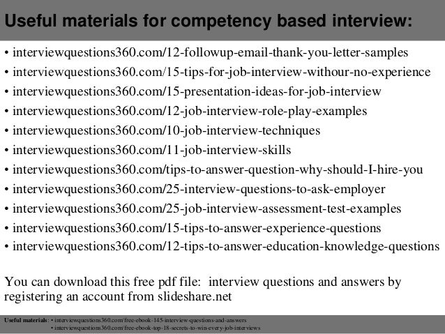 140 competency based interview questions competency based interview questions and answers