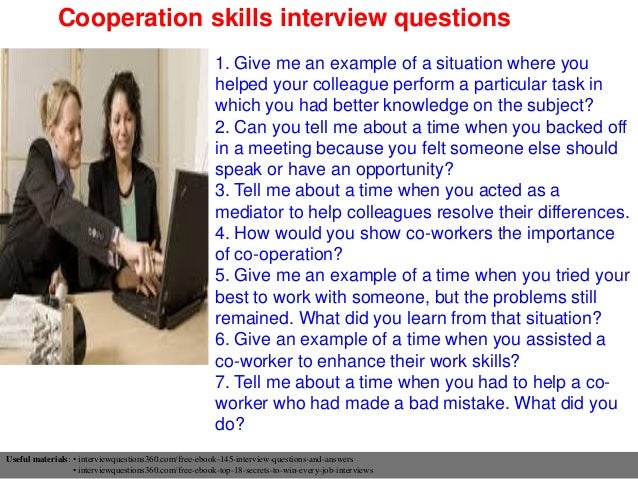 examples of competency based interview questions