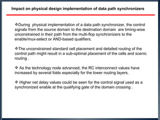 Prevention of Data Loss in physical implementation of FIFOs and Data ...
