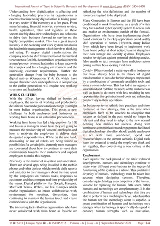 Impact of Digitalization on Work Culture and Employment | PDF