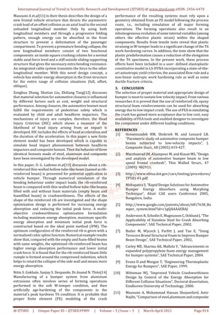 Review on Design and Analysis of Front Bumper | PDF