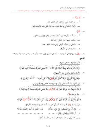 كتاب جمع القراءات العشر الكبرى تلاوة الشيخ أحمد طلبة وإشراف الشيخ يسري عوض وتفريغ الشيخ محمد حسين ويشمل من أول القرآن إلى نهاية الآية 141 من س