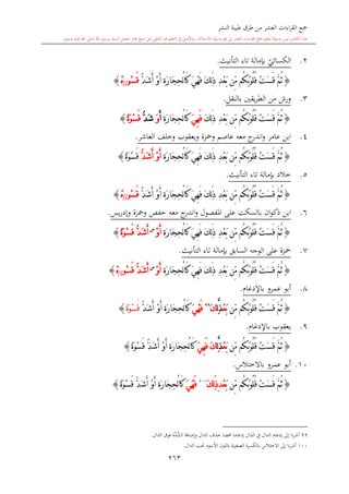 كتاب جمع القراءات العشر الكبرى تلاوة الشيخ أحمد طلبة وإشراف الشيخ يسري عوض وتفريغ الشيخ محمد حسين ويشمل من أول القرآن إلى نهاية الآية 141 من س