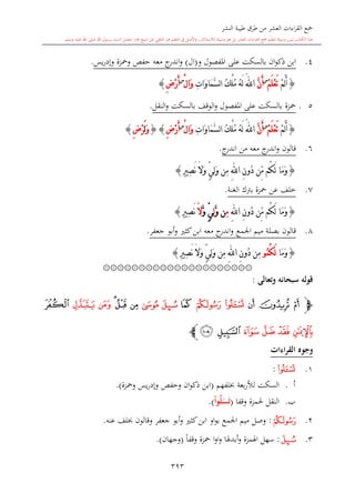 كتاب جمع القراءات العشر الكبرى تلاوة الشيخ أحمد طلبة وإشراف الشيخ يسري عوض وتفريغ الشيخ محمد حسين ويشمل من أول القرآن إلى نهاية الآية 141 من س