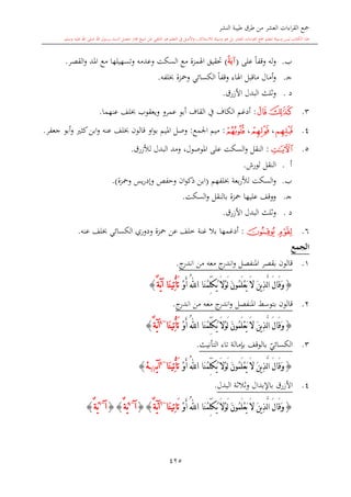 كتاب جمع القراءات العشر الكبرى تلاوة الشيخ أحمد طلبة وإشراف الشيخ يسري عوض وتفريغ الشيخ محمد حسين ويشمل من أول القرآن إلى نهاية الآية 141 من س