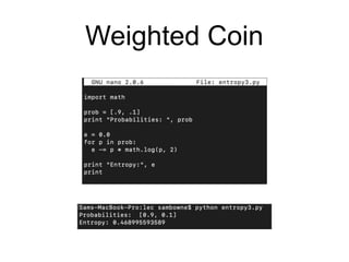 Weighted Coin
 