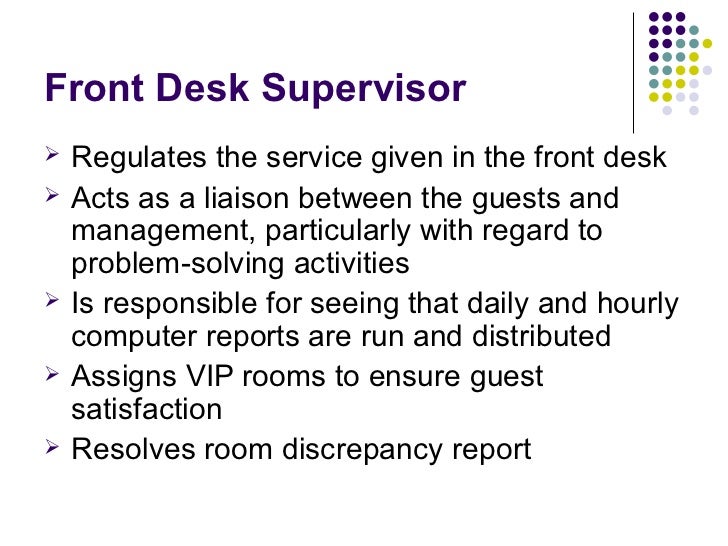 14100484 Hotel Front Office Department