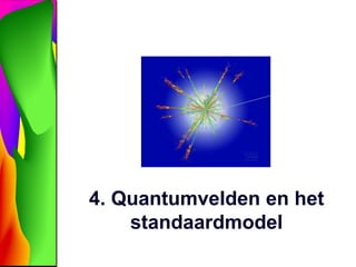 4. Quantumvelden en het 
standaardmodel 
 