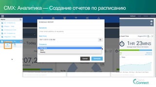 CMX: Аналитика — Создание отчетов по расписанию
 