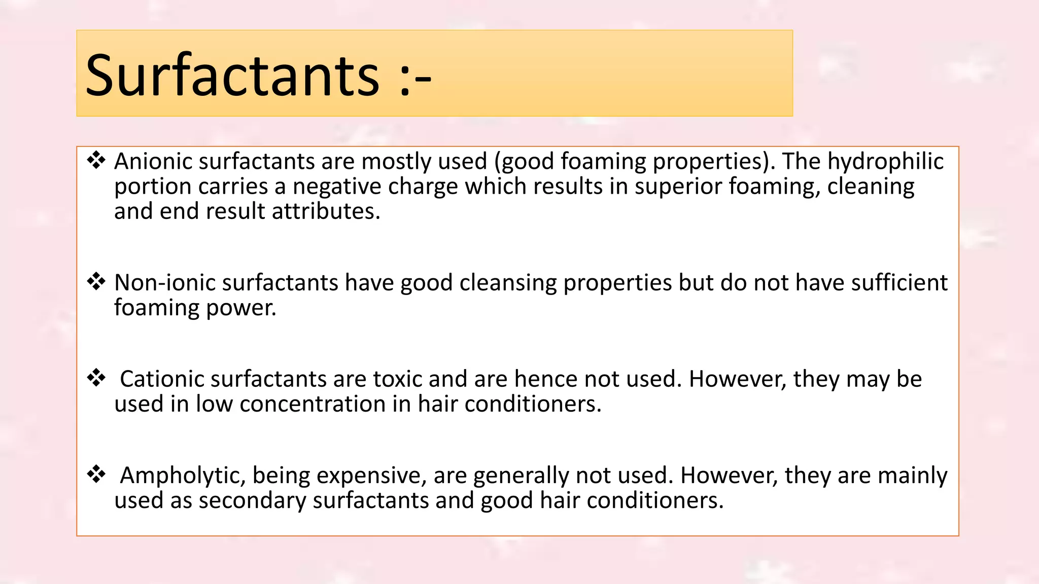 Preparation and formulation of shampoos PPT