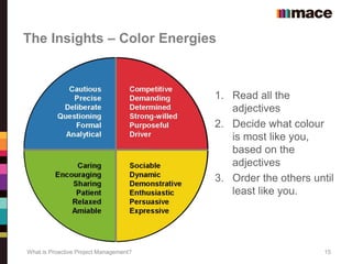 Proactive Colours What is proactive project management? | PDF