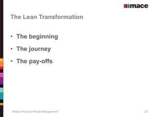 What is proactive project management? | PDF