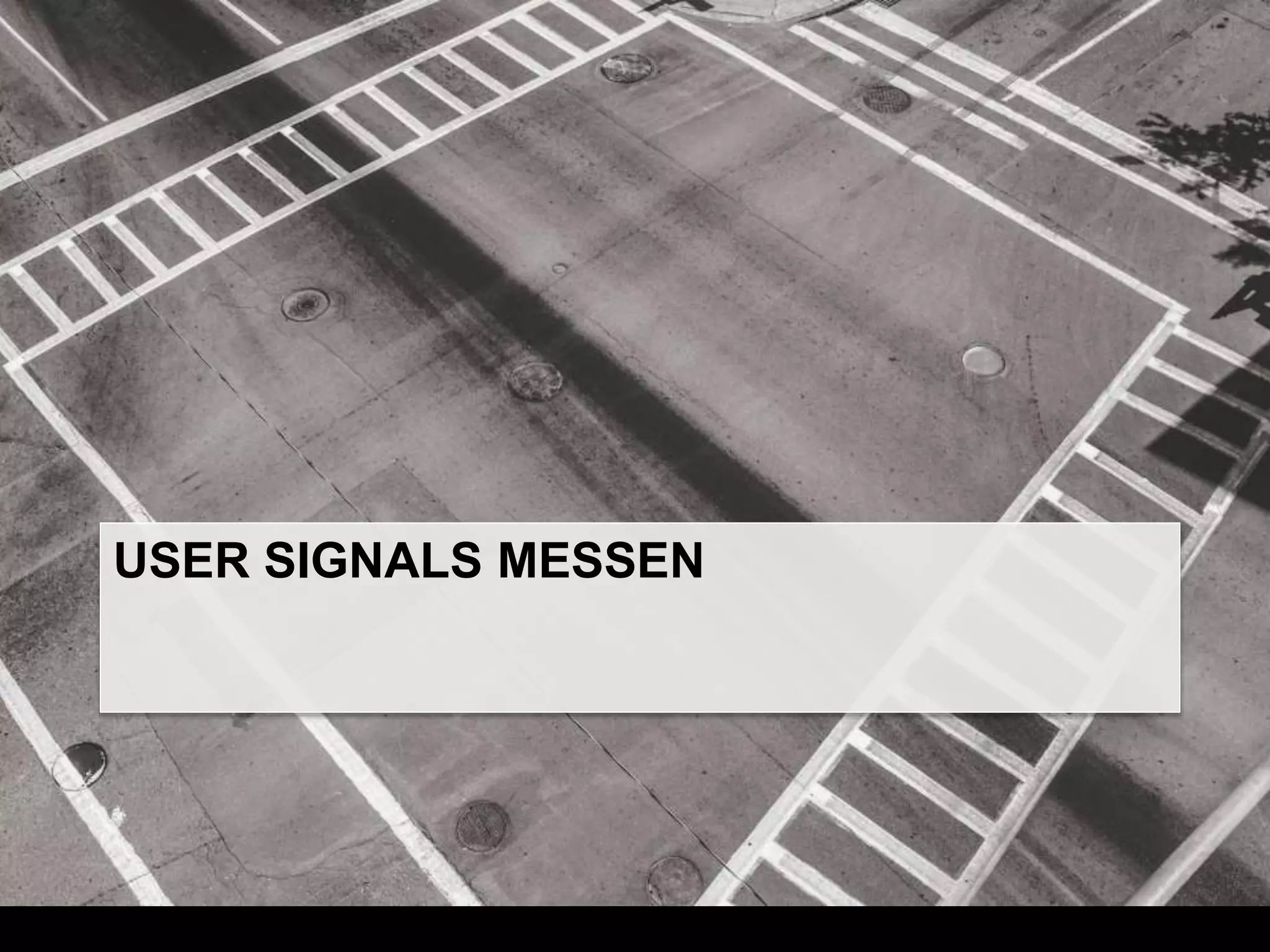 USER SIGNALS MESSEN 
 
