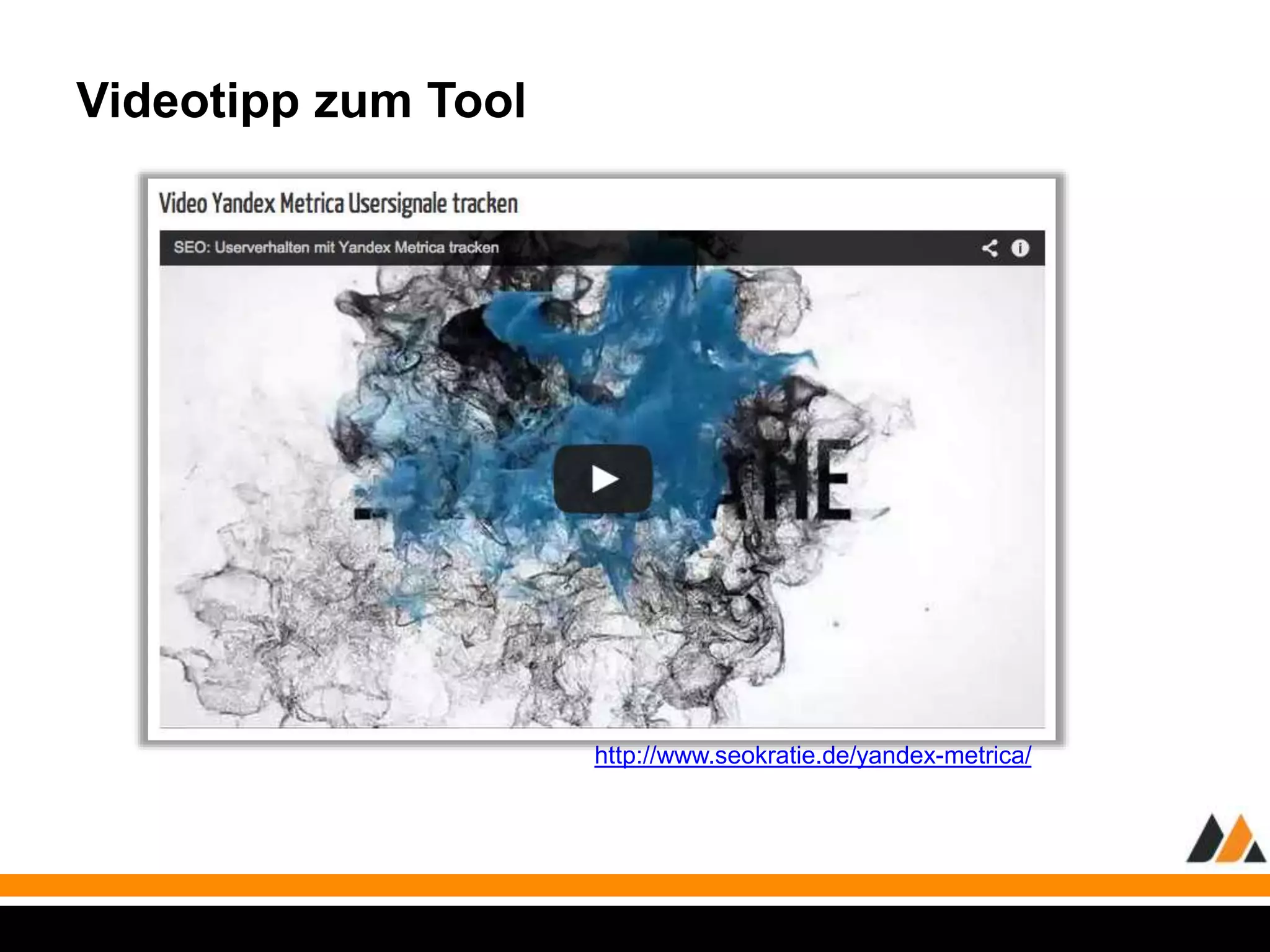 Videotipp zum Tool 
http://www.seokratie.de/yandex-metrica/ 
 