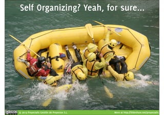 Self Organizing? Yeah, for sure... 
© 2013 Proyectalis Gestión de Proyectos S.L. More at http://Slideshare.net/proyectalis 
 