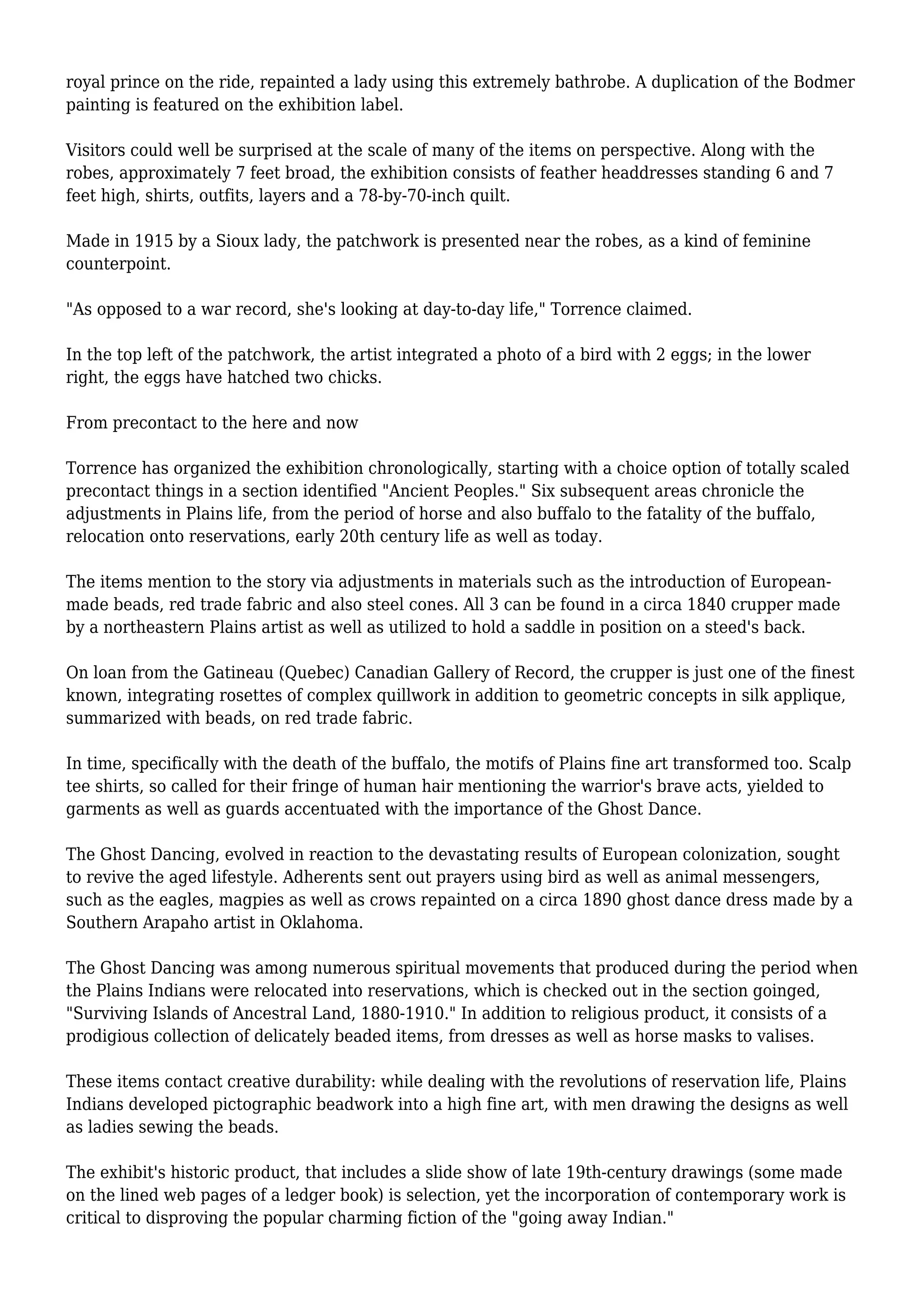 ‘Plains Indians: Artists of Earth and Sky’ illumines an exhibit of ...