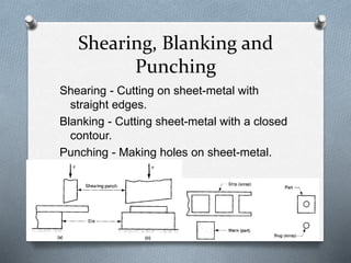 Sheet Metal Forming and operations | PPTX