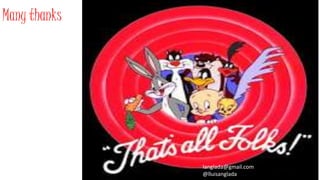 langlada@gmail.com 
@lluisanglada 
Many thanks 
