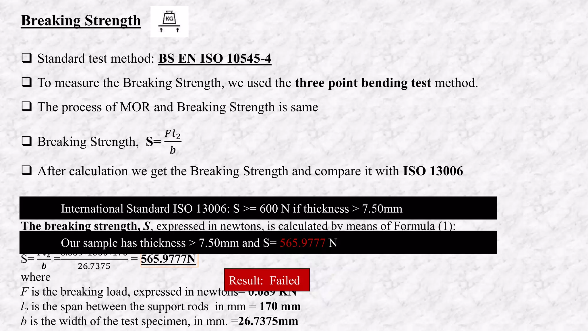 Specifications of a glazed ceramic tile | PPTX