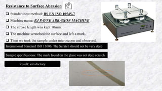 Specifications of a glazed ceramic tile | PPTX