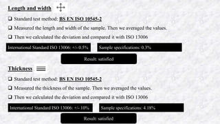Specifications of a glazed ceramic tile | PPTX