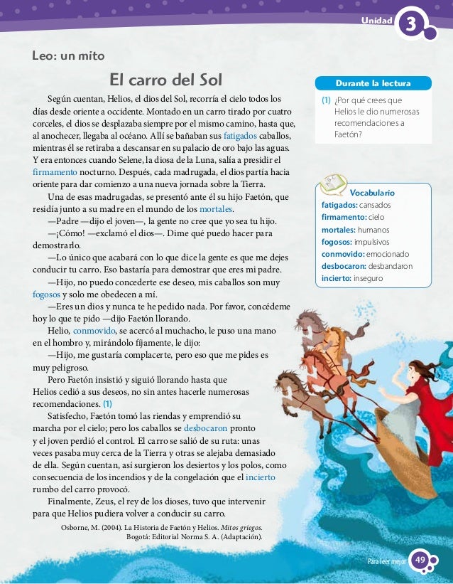 Lenguaje y Comunicación 4º Básico, Texto del Estudiante Lenguaje y Comunicación 4º Básico, Texto del Estudiante