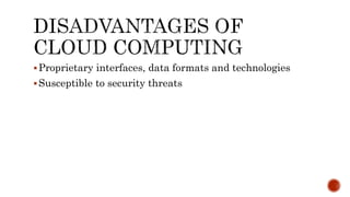 Security Threats and Solutions of Cloud Computing | PPTX