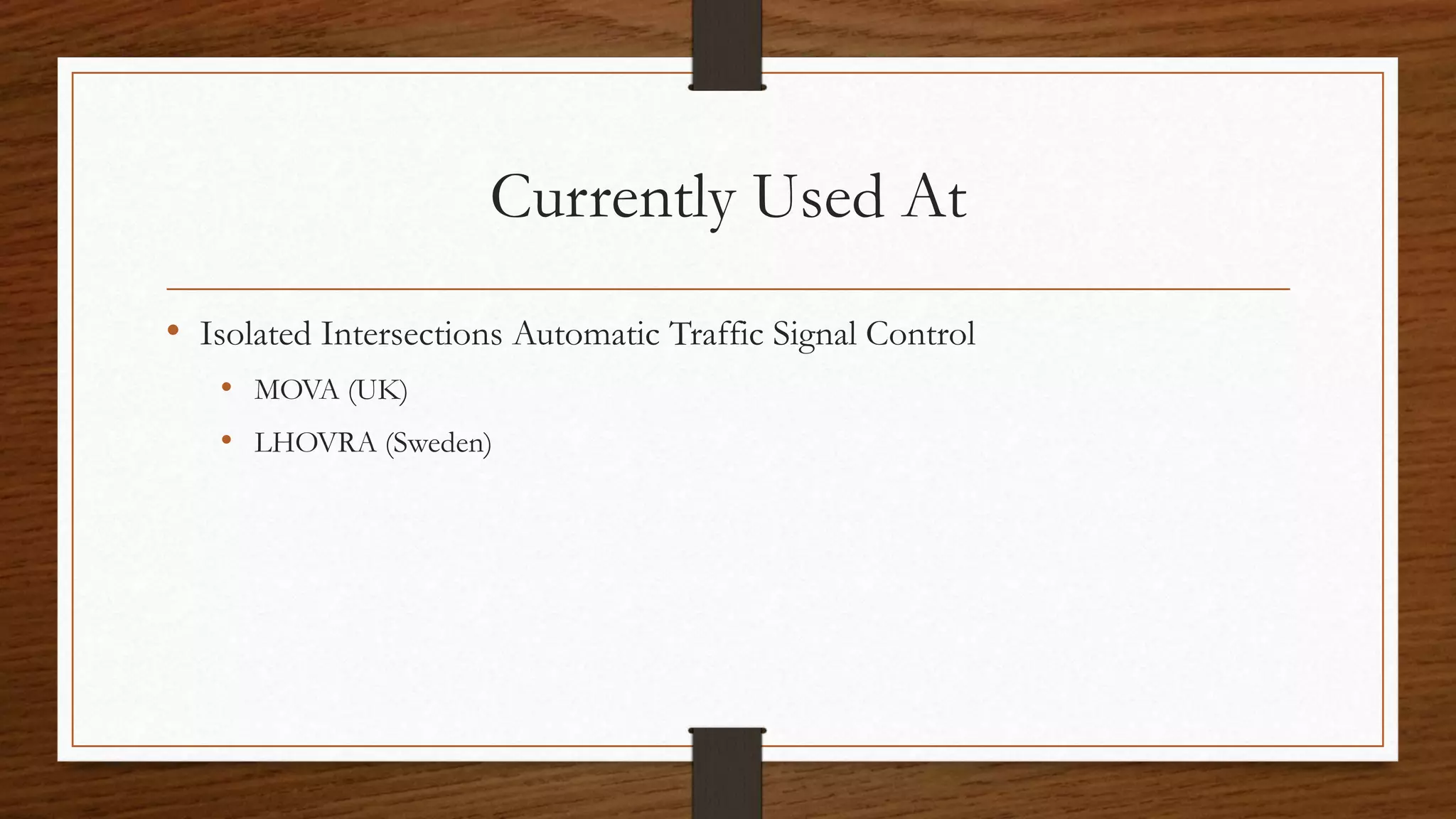 Expert System - Automated Traffic Light Control Based on Road ...