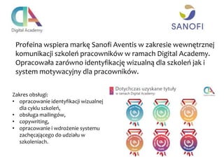 Profeina od grudnia 2013 odpowiada za relacje z mediami i dba o publikacje dla
marki Beautikon z kosmetykami koreańskimi. Praktycznie od startu współpracy
marka zaistniała we wszystkich liczących się mediach i sekcjach tytułów kierowanych
do kobiet.
Zakres obsługi:
• stała obsługa PR,
• tworzenie i dystrybucja materiałów
prasowych oraz wsparcie redakcyjne
i copywriterskie,
• organizacja akcji specjalnych we
współpracy z mediami i blogami,
• buzz marketing.
 