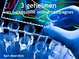 RaisingResults_Vakdag 
3 geheimen 
van succesvolle online campagnes 
Bart Meerdink 
 