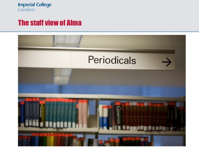 Alma Live At Imperial College London