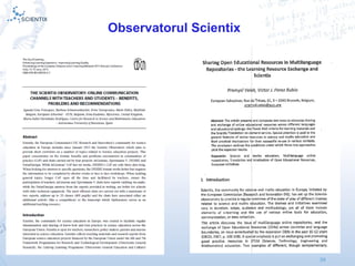 Scientix – Resurse pentru profesorii STEM | Mihai Agape
29/11/2014 | Botosani
Simpozionul Na ional ROBOTORț
39
Observatorul Scientix
 